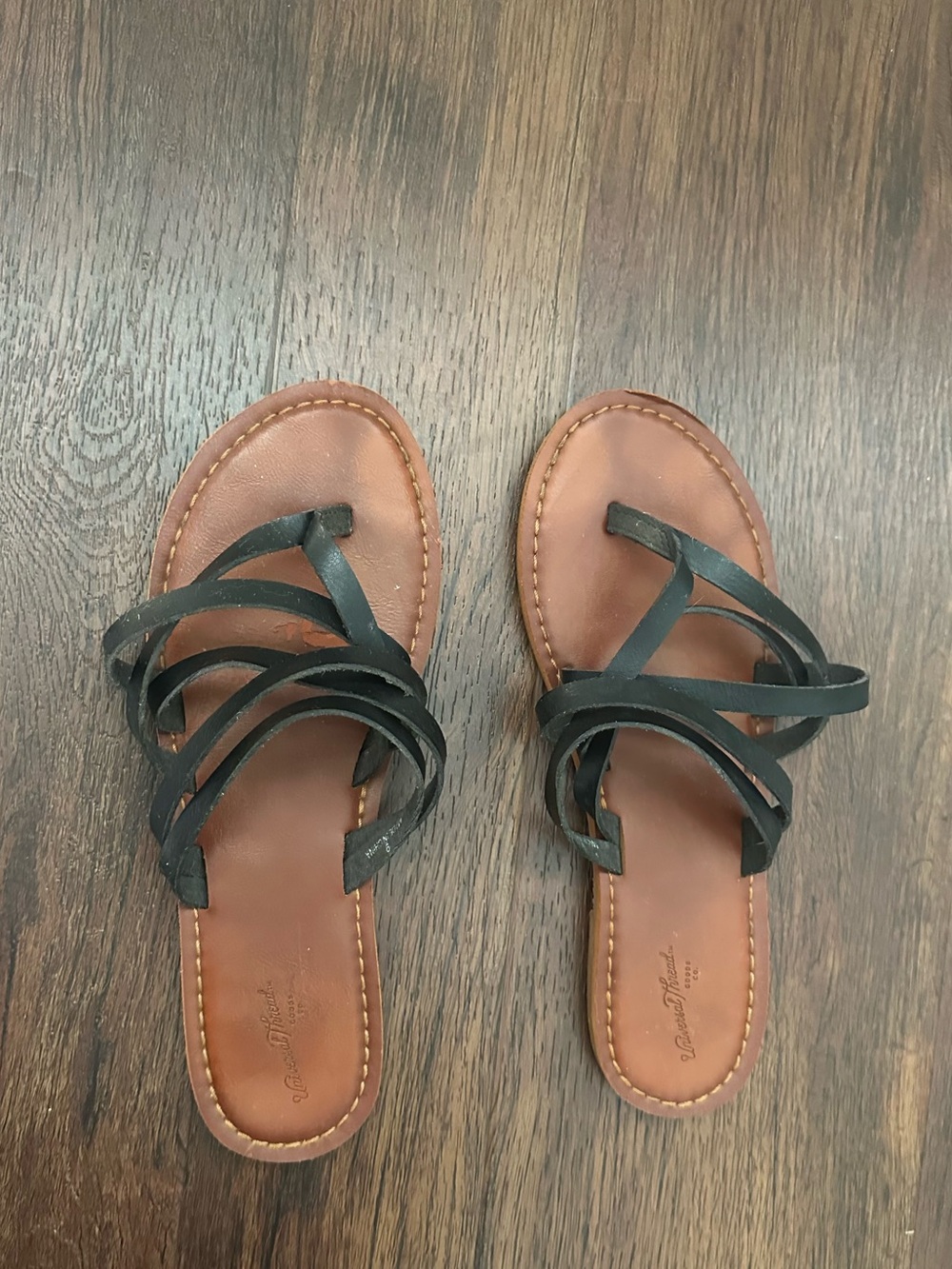 Black strappy sandals